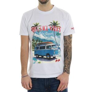 T-SHIRT STAMPA SUPERCULTURE BIANCO